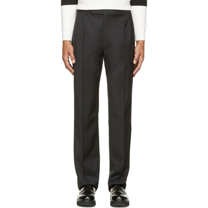 Photo: JW Anderson Black Wool Classic Trousers