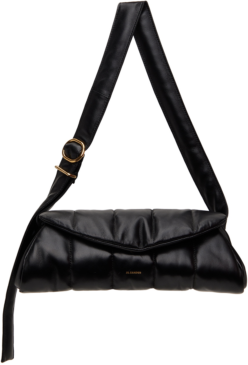 Jil Sander Black Mini Cannolo Bag