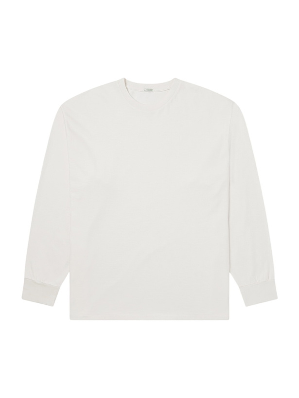 Photo: A.PRESSE - Cotton and Cashmere-Blend T-Shirt - White