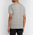 Handvaerk - Striped Pima Cotton-Jersey T-Shirt - Gray