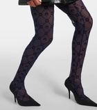 Marine Serre Moon mesh tights