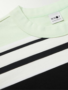 NN07 - Nat Striped Cotton-Jersey T-Shirt - Green