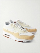 Nike - Air Max 1 SC Suede, Mesh and Leather Sneakers - Neutrals
