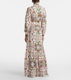 Melissa Odabash Skylar tie-neck printed maxi dress