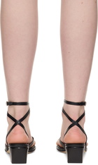 rag & bone Black Gemma Strappy Heeled Sandals