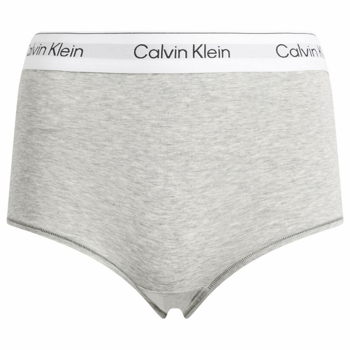 Photo: Calvin Klein Women's Icon Boy Short in Grey Heather