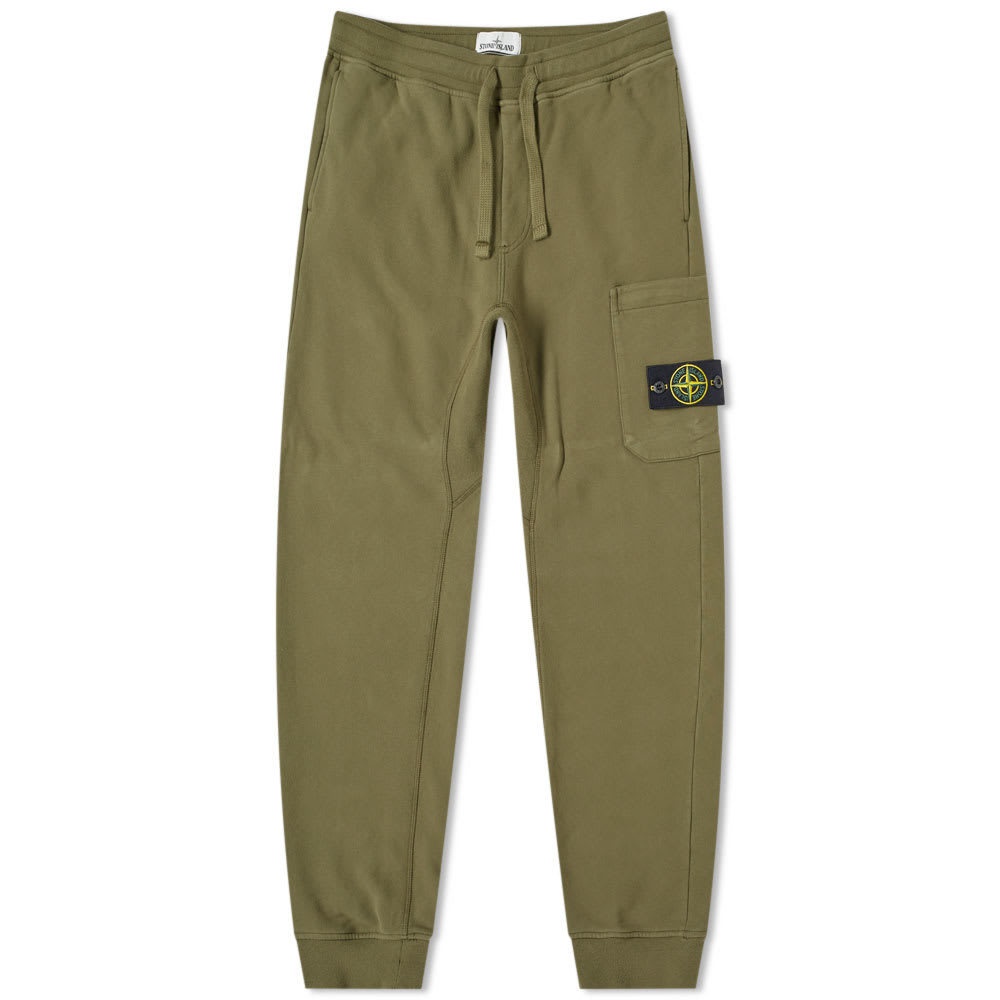 Photo: Stone Island Garment Dyed Cargo Sweat Pant Military Green