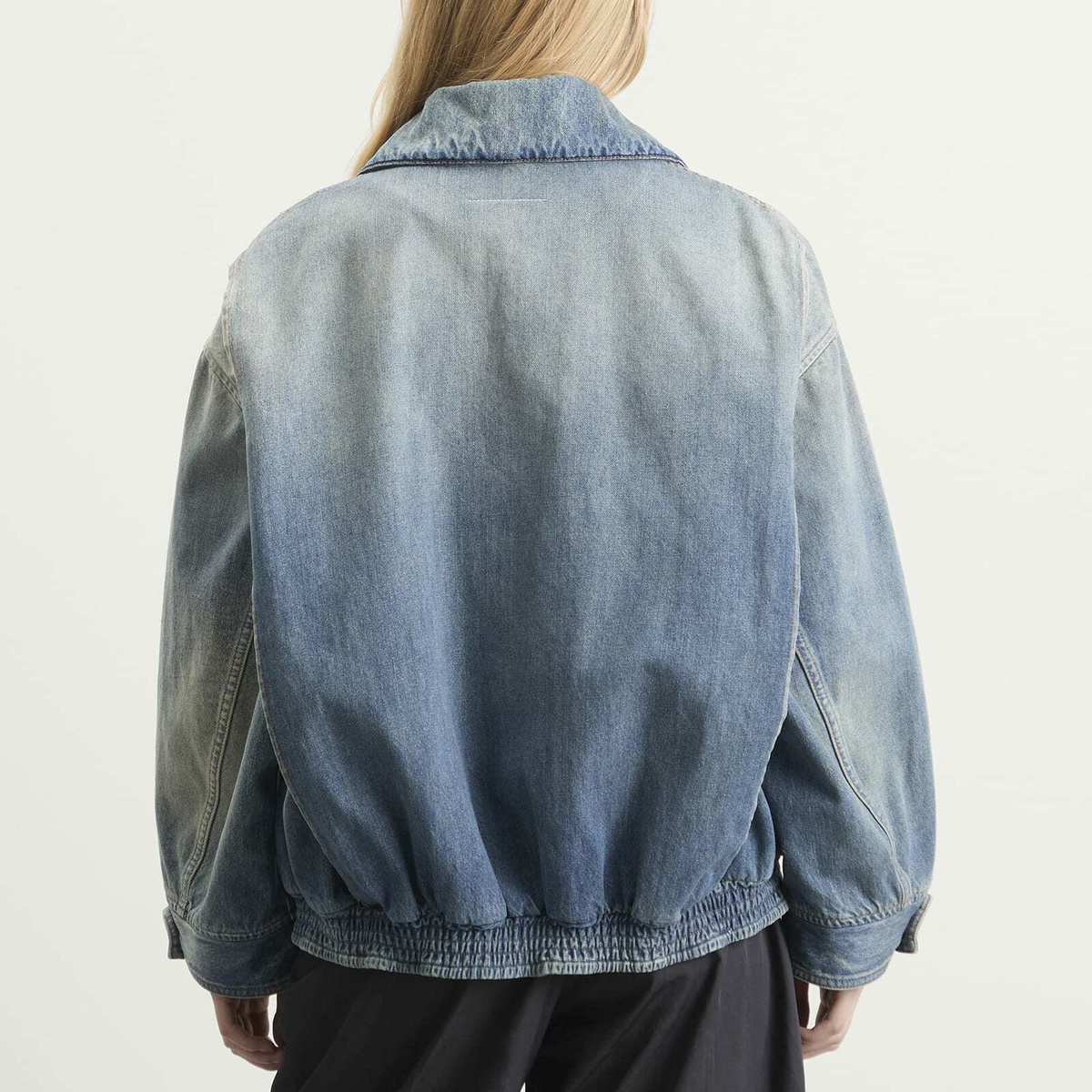 MM6 Maison Margiela Women's Denim Zip Jacket in Blue