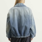 MM6 Maison Margiela Women's Denim Zip Jacket in Blue