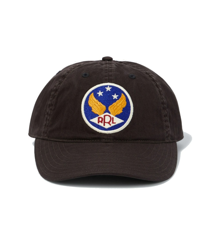 Photo: RRL - Patch cotton twill baseball cap