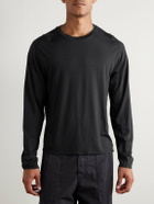 Portal - Drift Merino Wool-Blend Jersey T-Shirt - Black