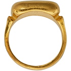 Bottega Veneta Gold Square Signet Ring