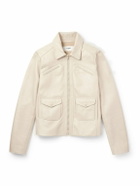 CELINE - Leather Blouson Jacket - Neutrals