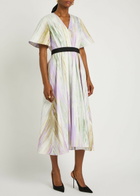 Roksanda Sana Printed Cotton-poplin Midi Dress Multicoloured 1