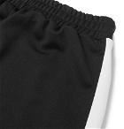 Palm Angels - Slim-Fit Logo-Print Striped Tech-Jersey Track Pants - Black