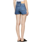Acne Studios Bla Konst Blue Denim Swamp Shorts