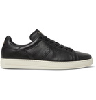 TOM FORD - Warwick Perforated Full-Grain Leather Sneakers - Black