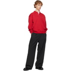 Dunst Gray Double Pleated Wide Slack Trousers