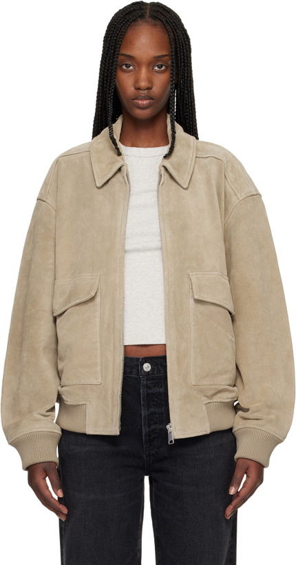 Photo: Citizens of Humanity Khaki Vivienne Suede Jacket