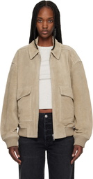 Citizens of Humanity Khaki Vivienne Suede Jacket