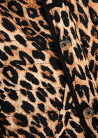 Damson Madder Macy Leopard-print Quilted Jacket