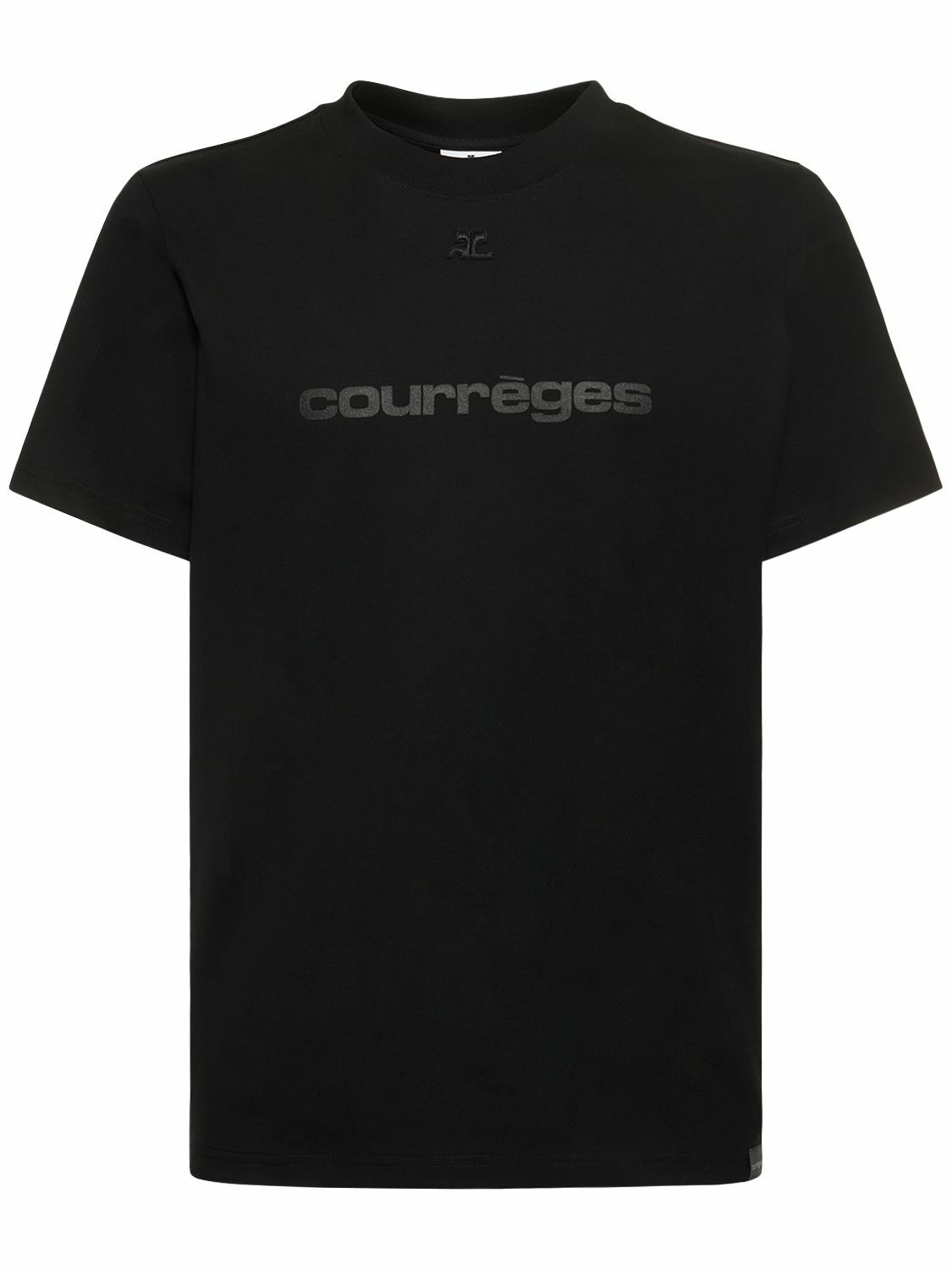 Photo: COURREGES Classical Logo Cotton T-shirt