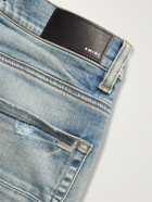 AMIRI - Thrasher Skinny-Fit Panelled Distressed Jeans - Blue