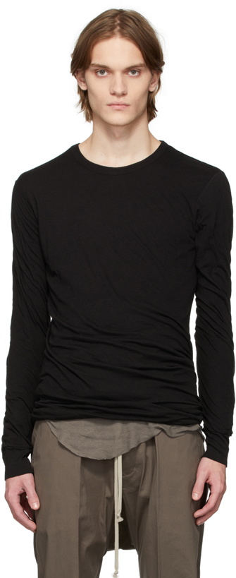 Photo: Rick Owens Black Double Long Sleeve T-Shirt