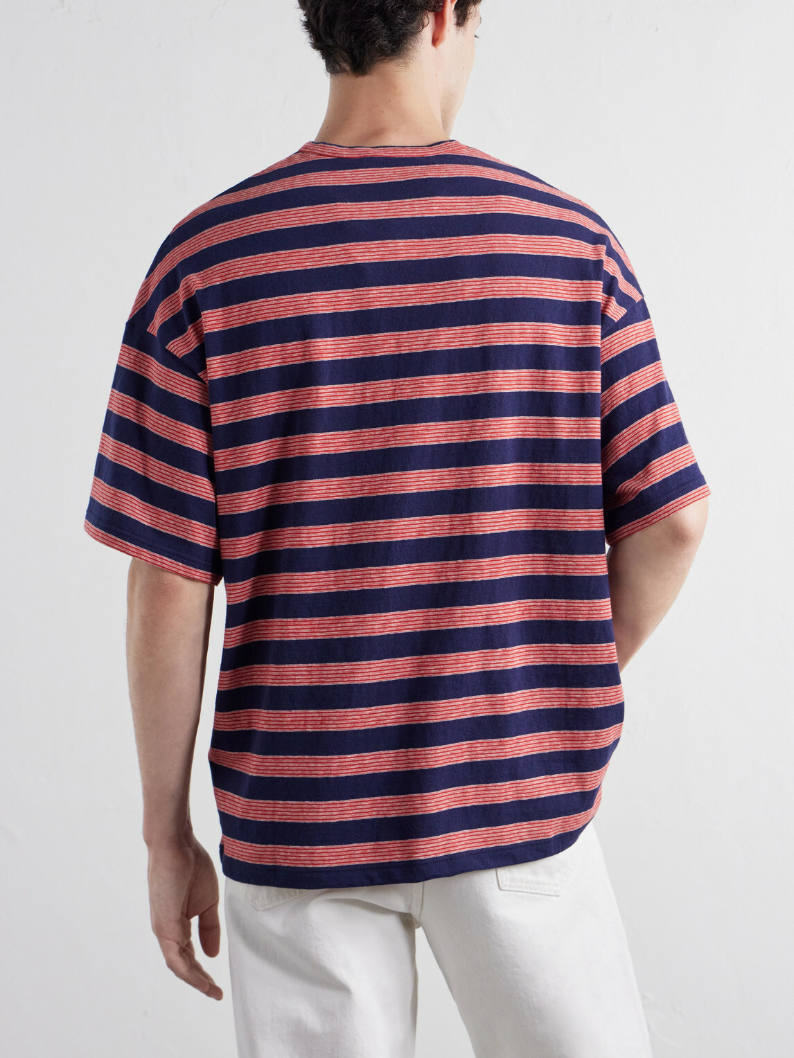 Jil Sander - Striped Cotton-Jersey T-Shirt - Red