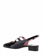 Carel peche Black Slingback Pumps With Buckle Strap Closure In Patent Leather Woman