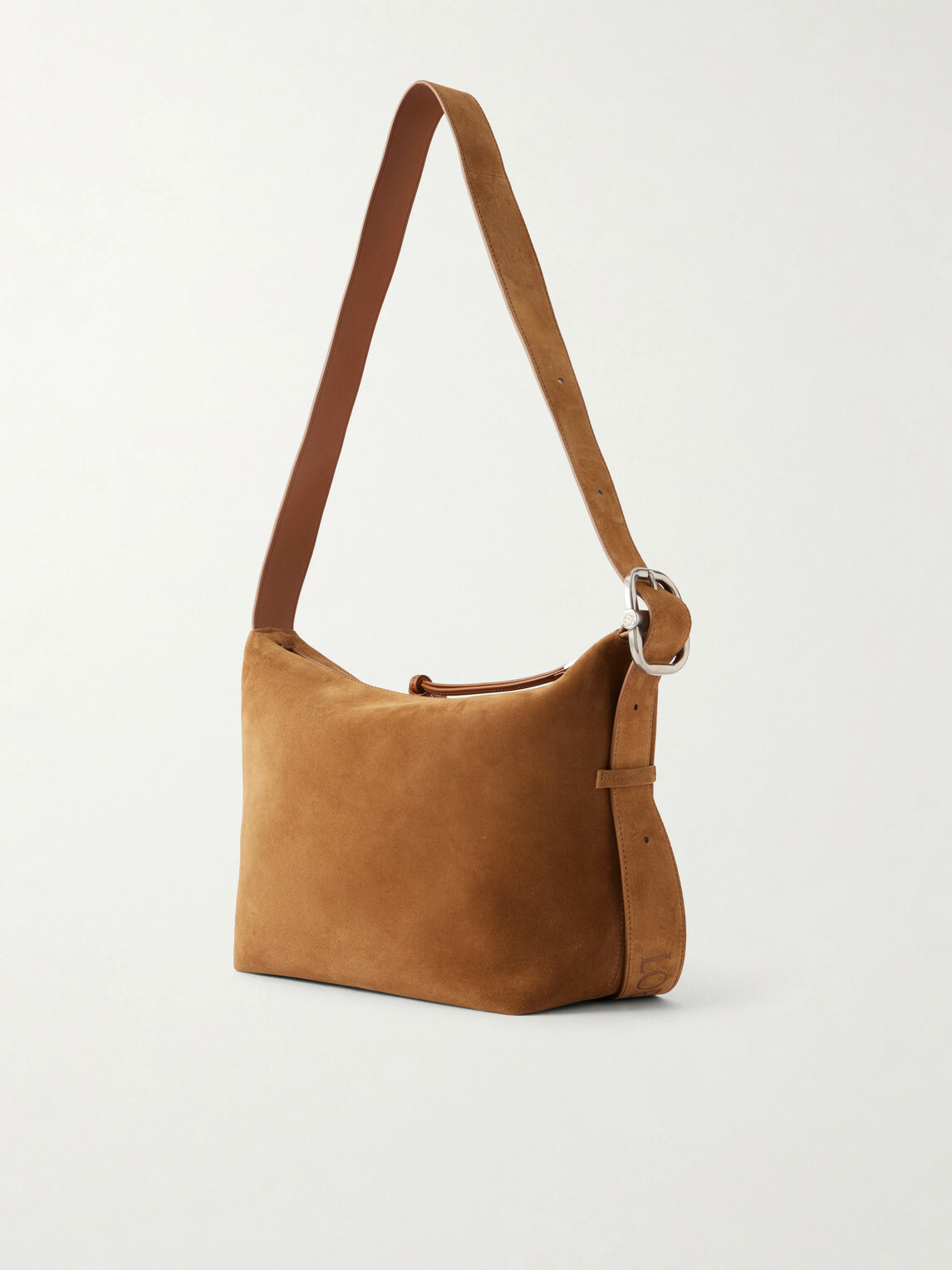 LOEWE - Loop Medium Logo-Debossed Leather Messenger Bag