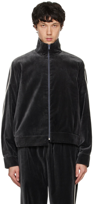 Photo: Camiel Fortgens Gray Piping Track Jacket