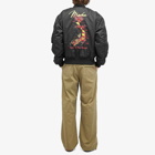 Maharishi Men's Tour Dragon Map MA1 Jacket in Black