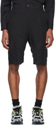 Balenciaga Black Linen Shorts