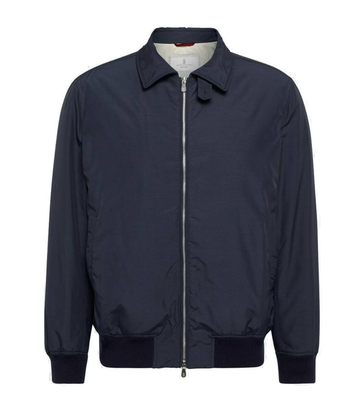 Photo: Brunello Cucinelli Technical poplin blouson