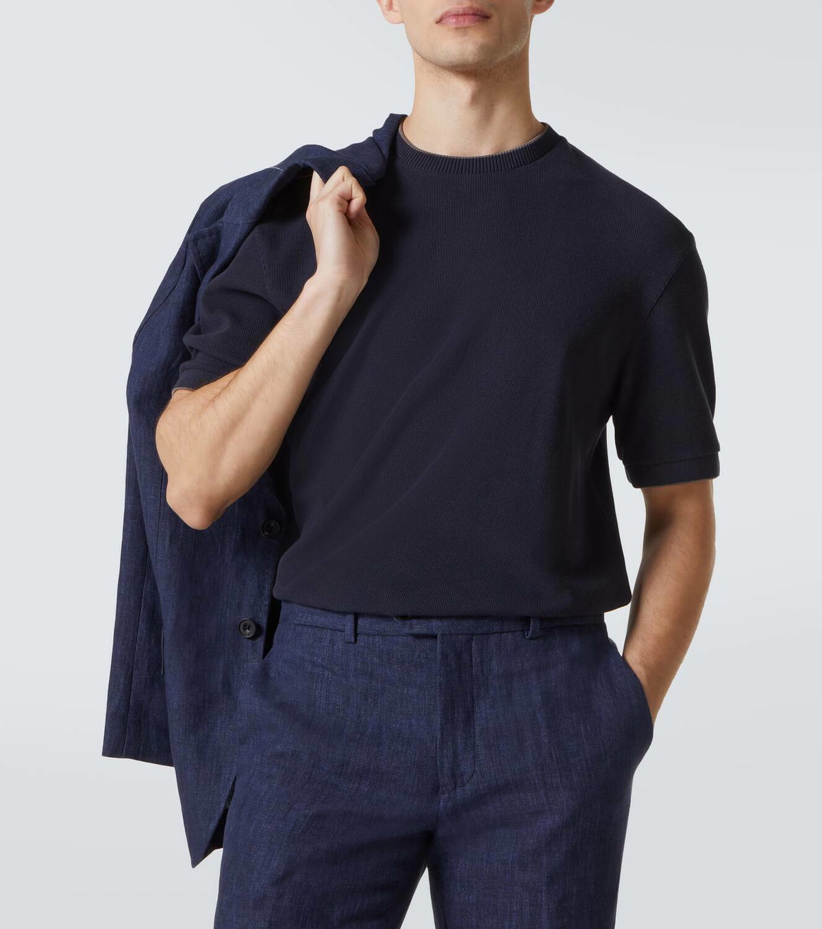Herno Waffle-knit cotton sweater