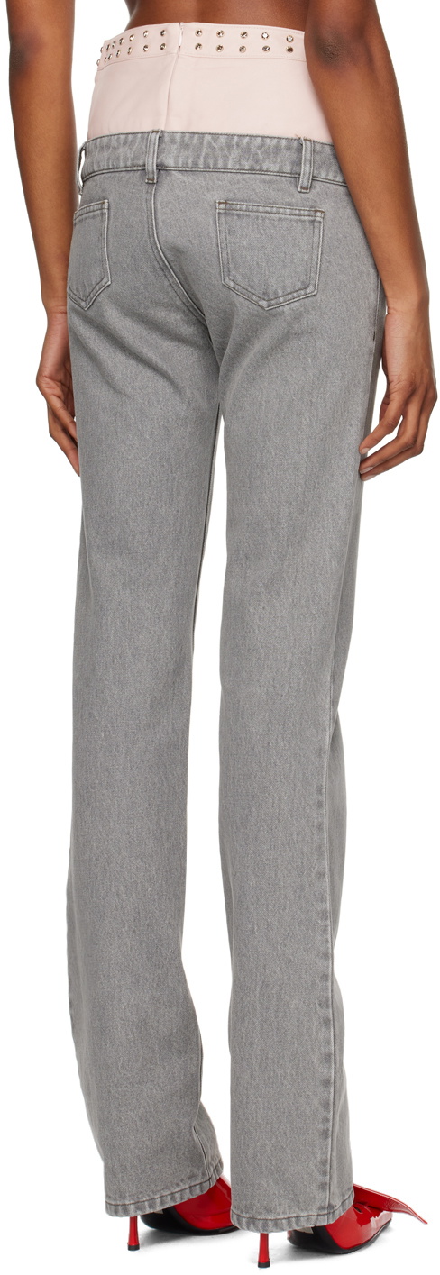 ALL-IN Gray Double Jeans