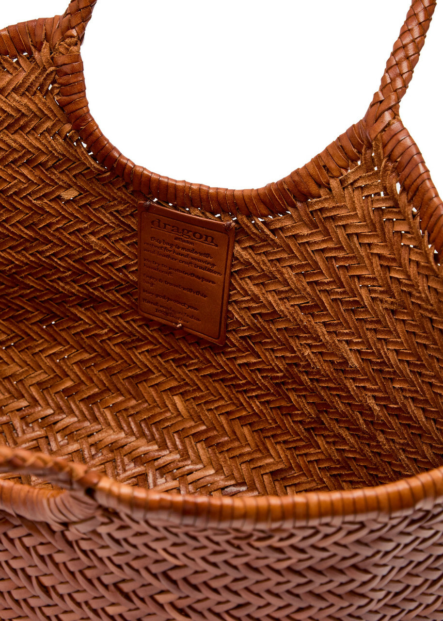 Dragon Diffusion Nantucket Big Woven Leather Tote bag - Tan - One Size