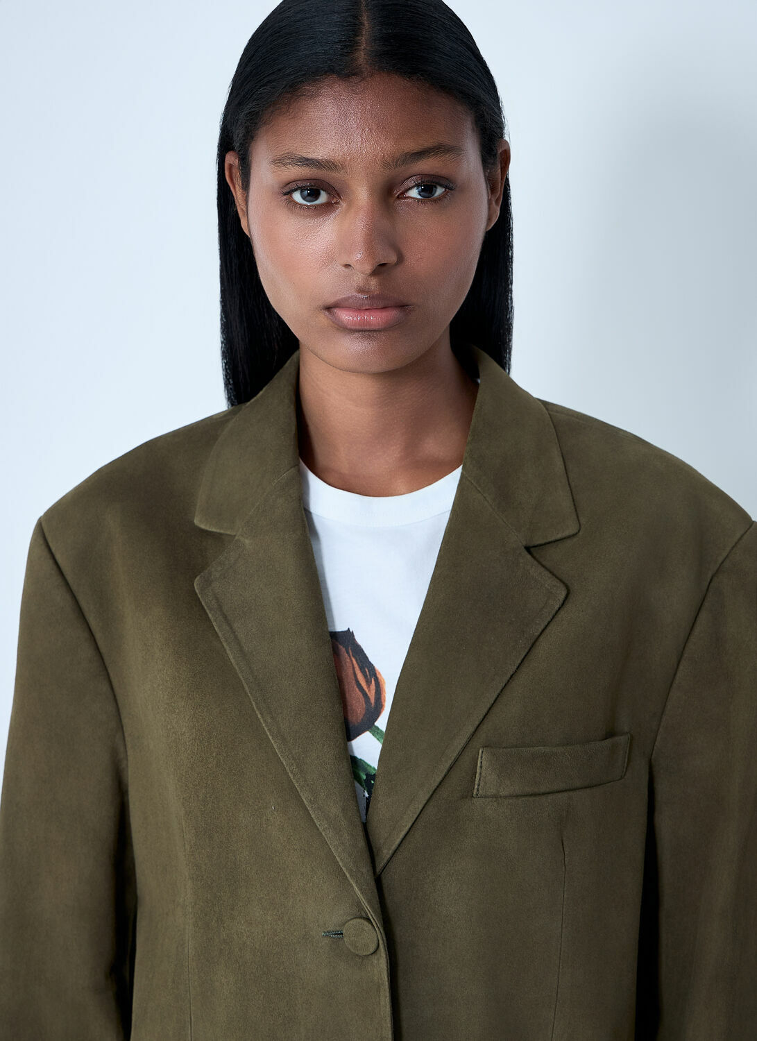 Marni Suede Single-Breasted Blazer
