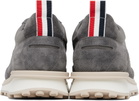 Thom Browne Gray Double Tech Nylon Alumni Sneakers