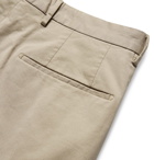Incotex - Slim-Fit Stretch-Cotton Gabardine Trousers - Tan