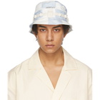 Jacquemus Blue and White Check Le Bob Grain Bucket Hat