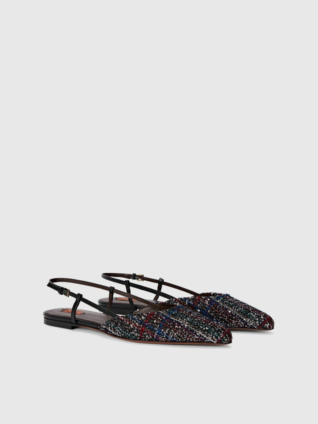 Missoni - Check sequins patterned clogs, Women, Black