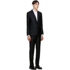 Paul Smith Navy Wool Wide Check Suit