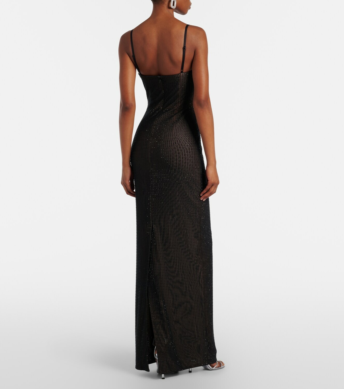 Area Crystal-embellished gown