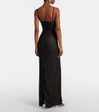Area Crystal-embellished gown