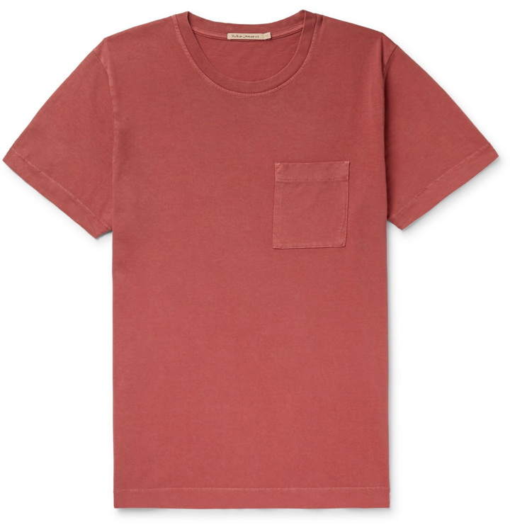 Photo: Nudie Jeans - Roy Cotton-Jersey T-Shirt - Red