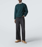 Saint Laurent Cassandre cotton fleece sweatshirt