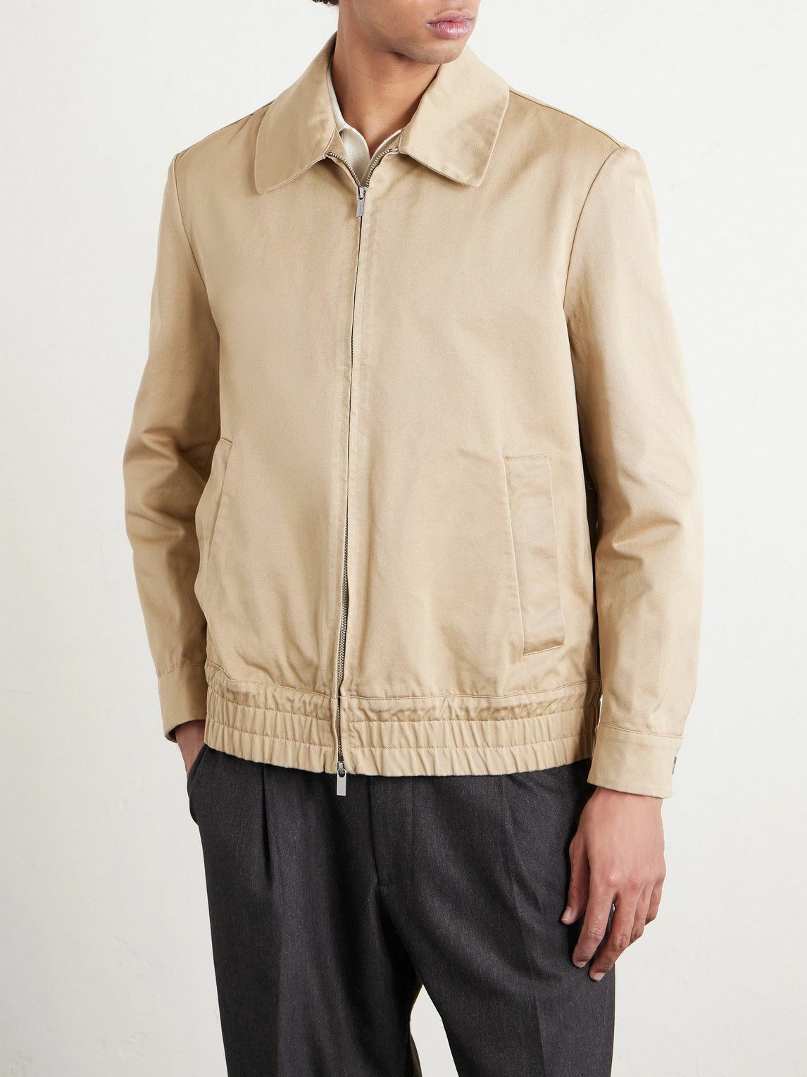 Barena - Cotton-Gabardine Blouson Jacket - Neutrals