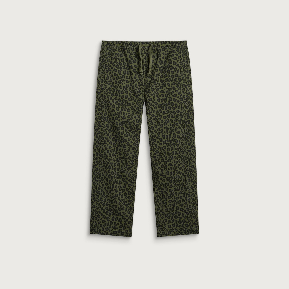 Service Works Men's Patterned Easy Chef Pants in Green Leopard